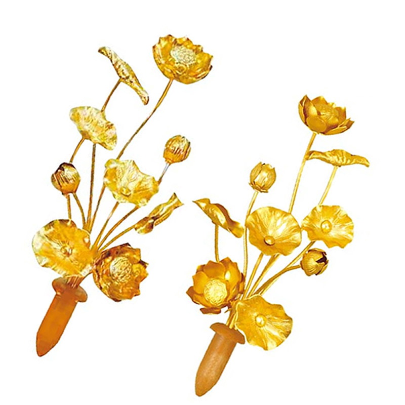 仏具の常花で金色タイプのアルミ製の常花｜ひだまり仏壇