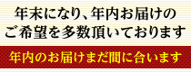 年内のお届けまだ間に合います